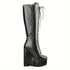 FRAUEN KNIEHOHE PLATEAU-KEILSTIEFEL